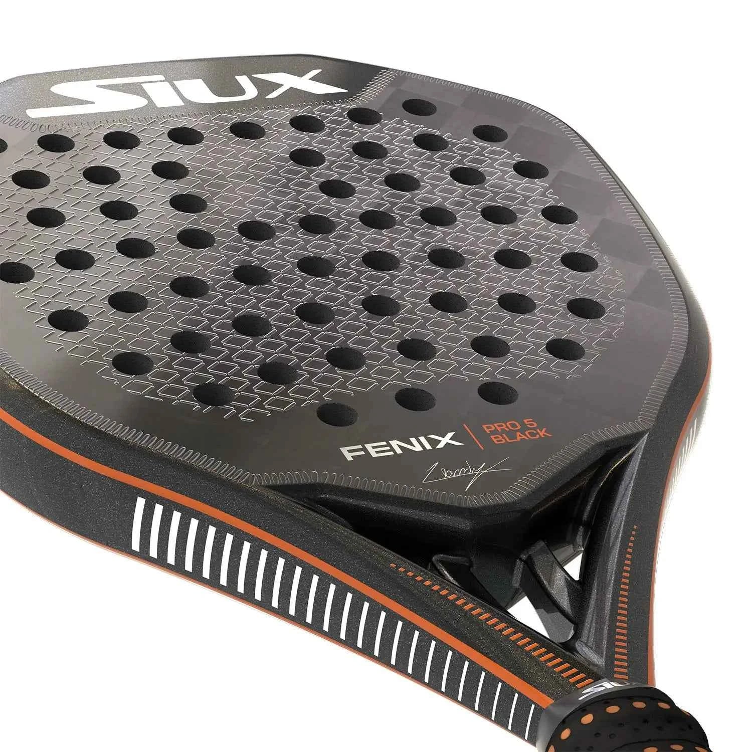 SIUX FENIX PRO 5 BLACK Leo Augsburger - Holland Padel